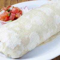 Combo Burrito · 2 Meats, rice, beans & salsa.