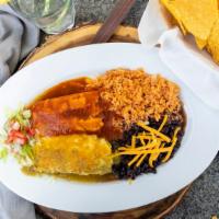 Tamale (Light) · One shredded pork tamale topped with our red chile sauce and cheese OR one shredded chicken ...