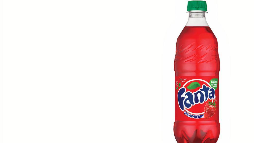 Fanta® Strawberry (0 Cals) · Strawberry soda with 100% natural flavors and caffeine free.