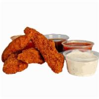 4 Tenders + Side + Drink · Best Tenders in the world start with All Natural, Free Range chickens that are Free of anima...