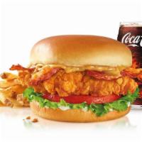 Gold Digger Hand Breaded Chicken Sandwich Combo · A tender all-white meat chicken breast fillet, hand battered and breaded, topped with sweet ...