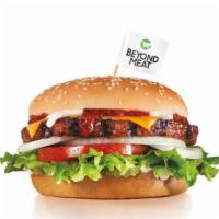 Beyond Famous Star® With Cheese · Charbroiled 100% plant-based Beyond Burger® patty on our iconic Famous Star®, featuring melt...