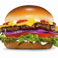 Original Angus Burger · Charbroiled 1/3lb.100% Angus Beef, melted American cheese, lettuce, tomato, red onions, pick...