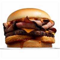 Primal Angus Thickburger · 100%  Black Angus beef patty, charbroiled over an open flame and topped with tender slow coo...