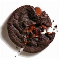 Double Chocolate Chunk · Our dark chocolate cookie is taken to its drool-worthy peak with chunks of smooth, melty mil...