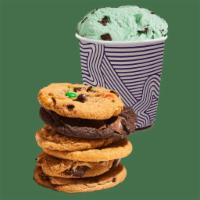 Chillax Pack · One pint of ice cream and a 6-pack of warm Classic cookies.
