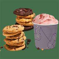 ChillaxXL Pack · A quart of ice cream and a 12-pack of our warm Classic cookies.