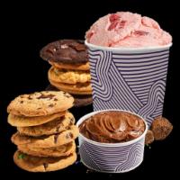 Large DIY Cookie'wich Kit · Choose 12 Classic cookies, a quart of ice cream, a side of cookie butter, and 6 toppings to ...