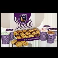 Ice Cream Bar · 6 quarts of ice cream and 50 of our warm Classic cookies.  Serving utensils are included.