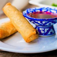 Eggroll · Fried egg rolls with vegetable , served with sweet and sour sauce. (V)
