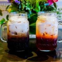 Thai Iced Coffee · Sweet Thai coffee with milk. 
Sweetness can not be adjusted.