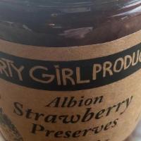 Dirty Girl Strawberry Jam · 10oz jar, Dirty Girl Farm. Strawberry Jam. Organic Santa Cruz Strawberries!