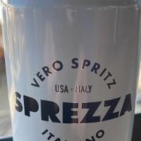 Can Vero Spritz Rosso · 8.4 oz. Italian Spritzer: Red Vermouth, Orange Bitters, Sparkling Water.