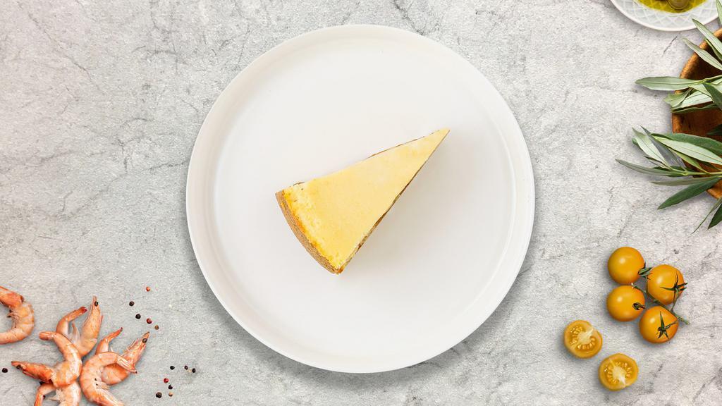 NY-Style Cheesecake · Original New York cheesecake is decadently rich in taste, but fluffy in texture. It is also distinguished by a generous amount of sour cream used in the recipe.