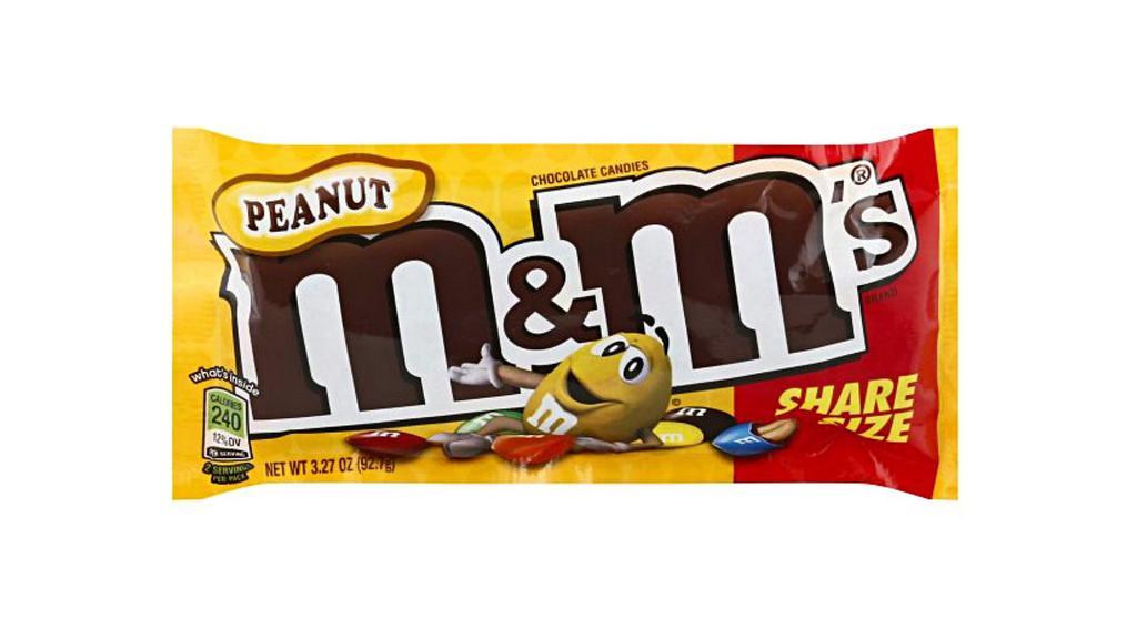 M&M'S, Peanut Milk Chocolate Candy, Sharing Size, 3.27Oz · 