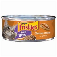 Friskies Wet Cat Food, Meaty Bits, Chicken Dinner In Gravy 5.5 Oz · 