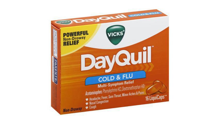 Vicks Dayquil Cold & Flu Relief Liquicaps 16Ct · 