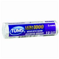 Tums Ultra Strength Assorted Berries Antacid Chewable Tablets 12 Tab-Roll · 
