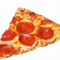 Pepperoni Pizza · Fresh oven baked pepperoni topped pizza