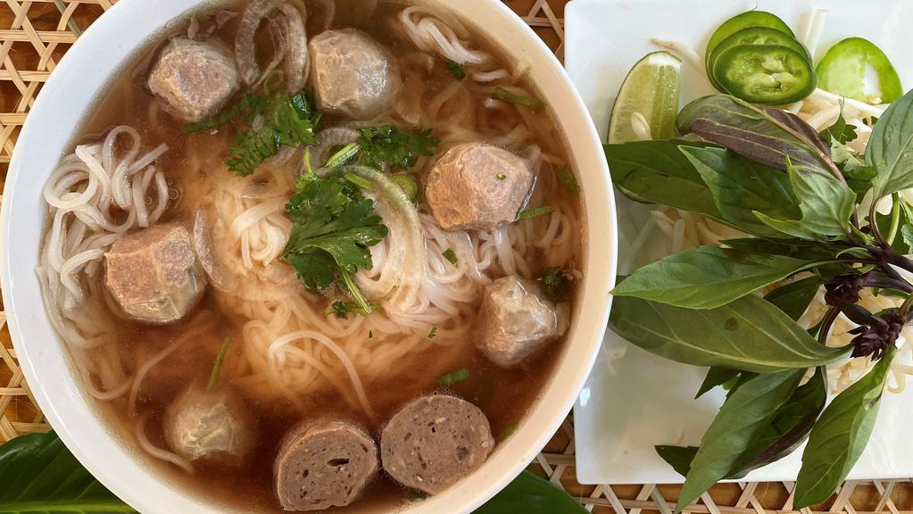 03. Meatball Pho · Meatball, noodle with beef broth