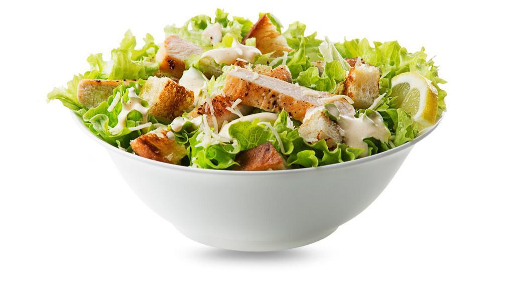 Chicken Grilled Salad · Delicious salad made with Romaine lettuce, Grilled chicken, a mix of fresh vegetables, and ranch dressing.