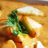 Royal Shahi Paneer · Gluten- Free. Contains Nut. Homemade cottage cheese simmered in special cashew and onion tom...
