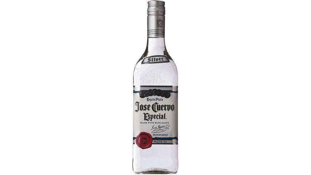 Jose Cuervo Especial Silver (375 ml) · A true silver tequila, Cuervo® Silver is the epitome of smooth. The master distillers at La Rojeña crafted this unique and balanced blend to bring out tones of agave, caramel, and fresh herbs in its flavor profile. 40% Alc./Vol. (80 Proof).