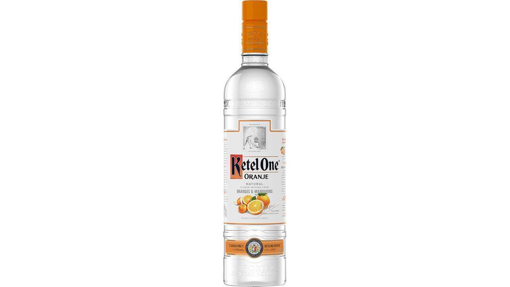 Ketel One Oranje (750 ml) · Ketel One Oranje flavored vodka begins with Ketel One Vodka, infused with the essence of orange for a crisp, refreshing taste. The essence comes from Valencia and Mandarin oranges, which add floral and fruity notes.