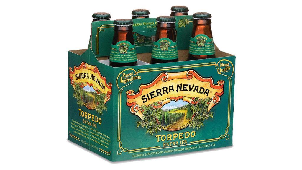 Sierra Nevada Torpedo Extra IPA Bottle (12 oz x 6 ct) · Our “Hop Torpedo” amplifies big aromas of citrus, pine, and herbal character.