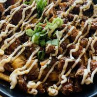 Chicken Mayo · Rice topped with diced fried chicken, green onion, scrambled egg, sesame seeds, poke sauce a...