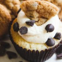 Chocolate Chip Cookie Dough (FLAVOR OF THE MONTH) · Vanilla cake with chocolate chip cookie baked in. Vanilla butter cream with mini chocolate c...