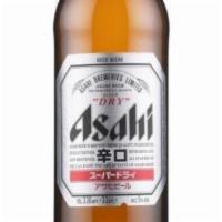 Asahi Super Dry (Large) · Its refreshingly crisp, clear taste makes it an excellent match for any ramen.