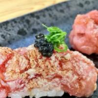 Toro-Toro (2 pcs) · Seared Chopped Fatty Bluefin Tuna