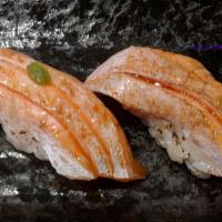King Salmon Toro (2 pcs) · Seared King Salmon Belly