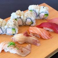 Sushi Box #19. Sushi Moriwase · 5 Pieces Chef Choice Nigiri & California Roll with miso soup