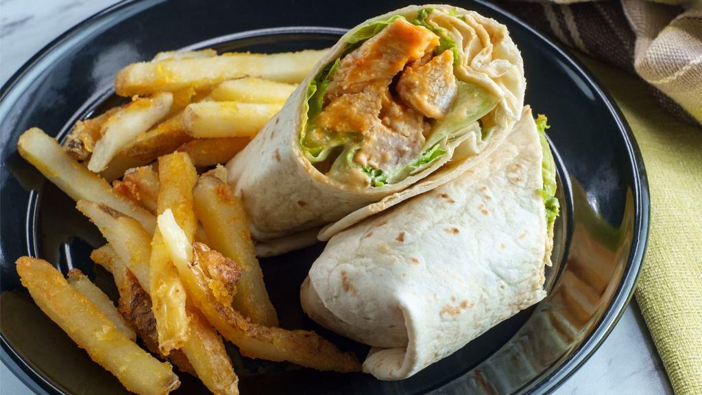 Lamb Wrap · Flavorful lamb served with lettuce, tomatoes, onions and lavash bread.