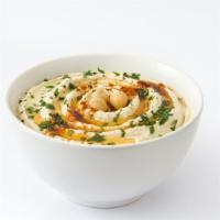 Vegan Hummus · Organic & Vegan Friendly garbanzo beans, lemon juice, fresh cut garlic, tahini sauce, paprik...