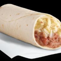 BEAN & CHEESE BURRITO · Vegetarian. Flour tortilla stuffed with refried beans and melted cheese.