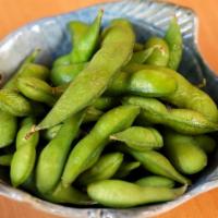 Edamame · Steamed organic soybeans.
