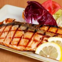 Grilled Salmon · With choice of either teriyaki sauce or salt seasoning.