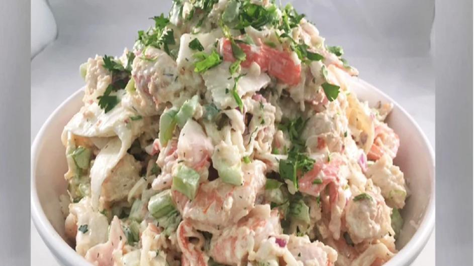Market Fresh Seafood Salad · Shrimp, lobster, celery and onion all tossed with herbs and a lemon garlic vinaigrette