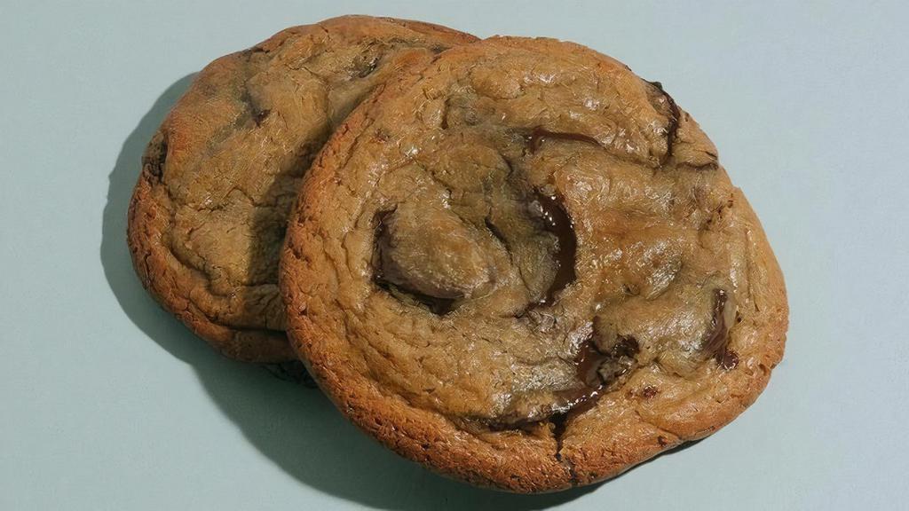 Chocolate Chip Cookie · This is a special cookie. It starts with giant fair-trade chocolate coins melted into a beautifully buttery cookie dough with just a hint of sea salt. This cookie reminds you why we love the classics