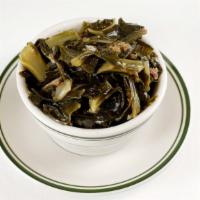 Collard Greens with Bacon · Gluten-free. 8oz small, 16oz large