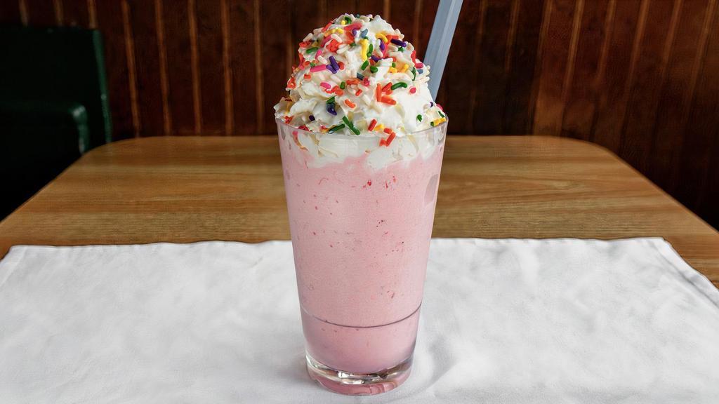 Ice Cream Shakes · Flavors choices: chocolate, vanilla, strawberry, cookies & cream
