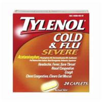 Tylenol Cold & Flu Severe Caplets (Pack of 24) · 