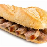 Pork Sausage Sandwich · Fresh pork sausage with scrambled eggs and cheese on customer's choice of bread.