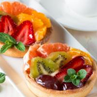 Fruit Tart · Fresh bowl of fruit tarts.