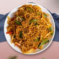Chick's Chow Mein  · Egg noodles stir-fried with chicken, bean sprouts, scallions, onions, cabbage, broccoli, and...