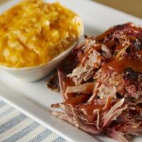 Pulled Pork · Our special pork roast, slow-smoked until it’s fork-tender, hand-shredded and tossed in our ...