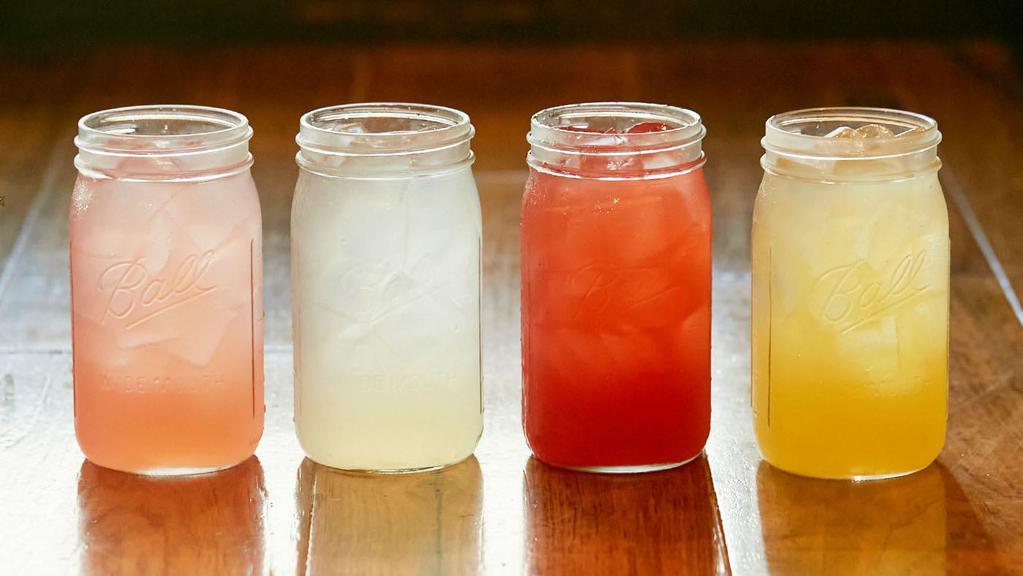 Lucille'S Sidewalk Fresh Lemonade · Lucille's Favorite!. Original, Peach, Strawberry, Watermelon